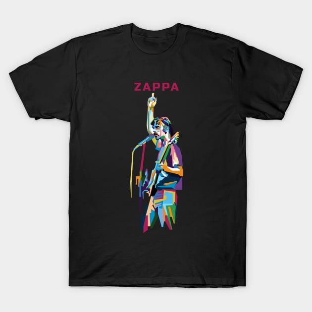 Abstract geometric F.Vincent Zappa in WPAP T-Shirt by smd90